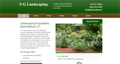 Desktop Screenshot of nglandscaping.net